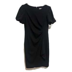DKNY Black Elegant Formal Midi Dress size 10